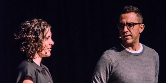 Brand New Conference Founders, Bryony Gomez-Palacio and Armin Vit.