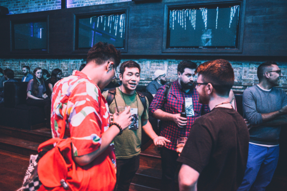 L+R Senior Designer, Chris Martinie, design shmozzin' with Armin Vit and Zipeng Zhu.