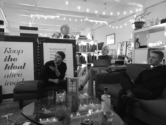 Chris Martinie, Julia Keller and Ryan Riegner at L+R’s Design Teaching Lecture series.