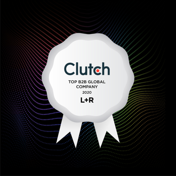 Top B2B Global Companies featuring L+R's international team hero image