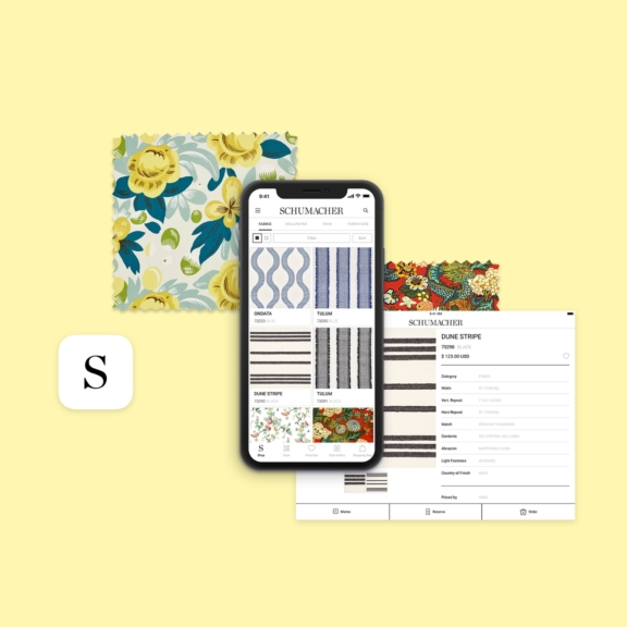 F. Schumacher & Co. iPhone and iPad app wins W³ awards hero image